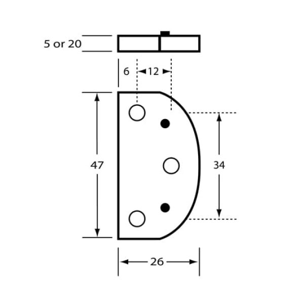 OLSTAPLE_33MM - Overlapping Staple Spacer - for 33mm - Kirk Build